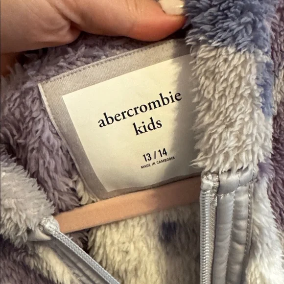 Abercrombie Kids Purple Fleece Jacket - Picture 2 of 4